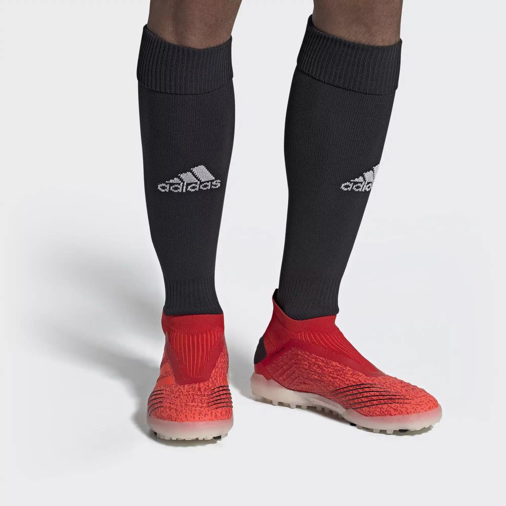 Adidas Predator Tango 19+ Turf Tenis De Futbol Rojos Para Mujer (MX-72824)